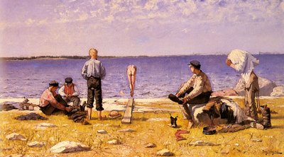 Boys on the Beach by Eugène Jansson